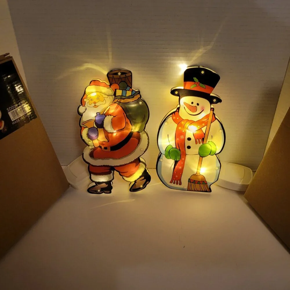 Lot of Five LED Christmas Tree Fairy String Lights Battery Powered Hanging Decor